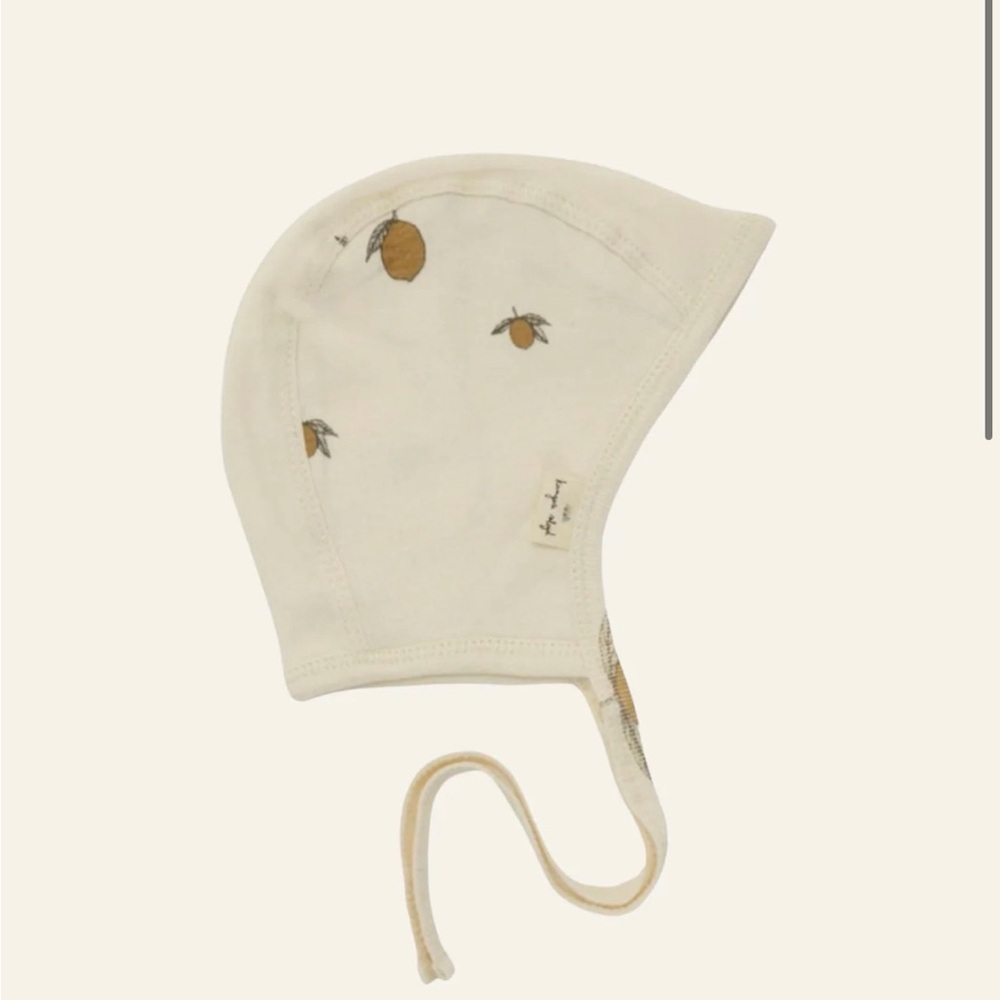 Konges Slojd Baby Bonnet - Lemon Print